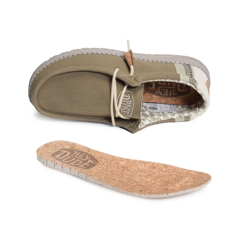 WALLY BREACK STITCH Kaki, Slip-On HeyDude