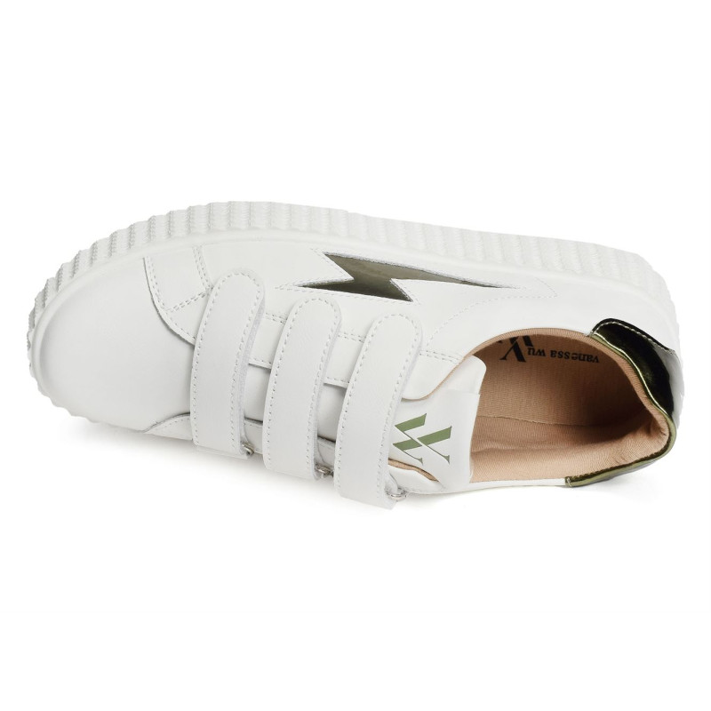WILLOW Blanc Vert, Sneakers basses Vanessa wu