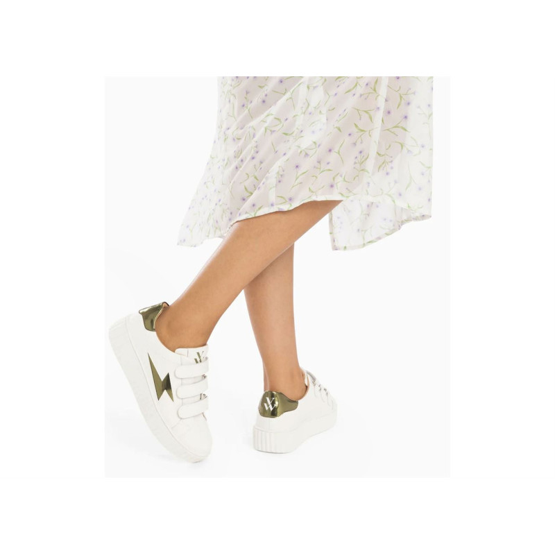 WILLOW Blanc Vert, Sneakers basses Vanessa wu