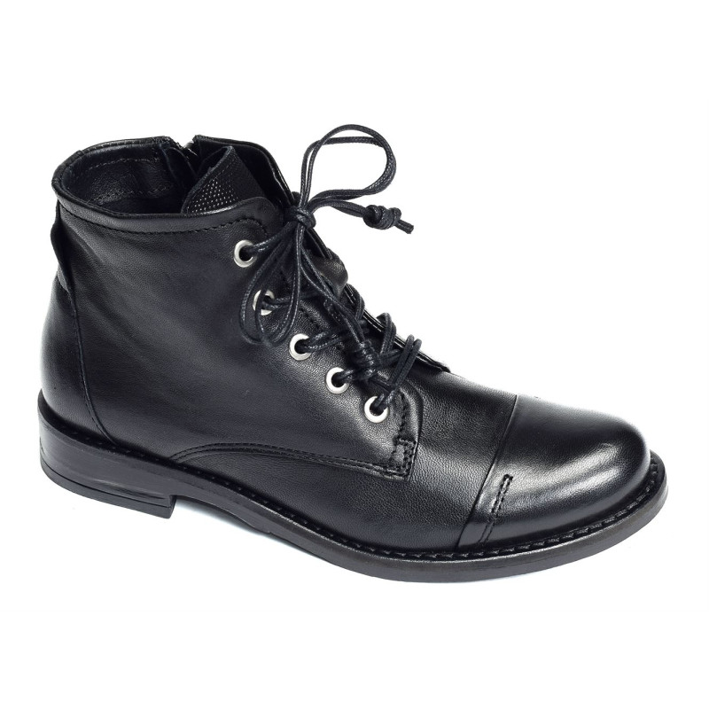PEBRAC Noir Paillette, Boots Coco abricot