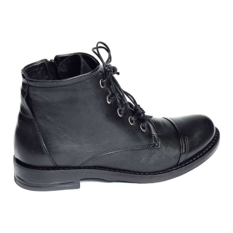 PEBRAC Noir Paillette, Boots Coco abricot