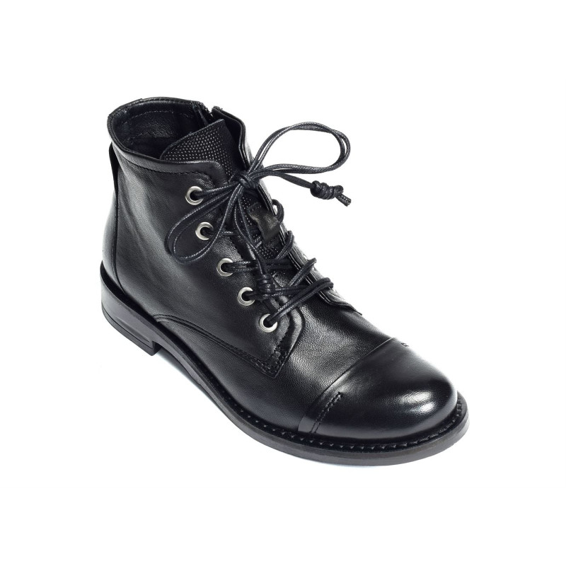 PEBRAC Noir Paillette, Boots Coco abricot