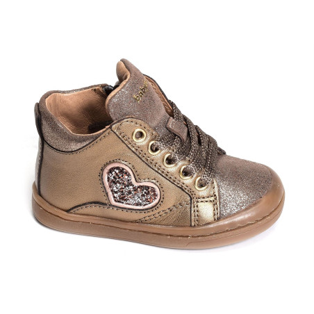 ANTO Noir Brillant, Chaussures à Lacets Babybotte
