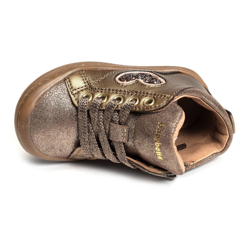 ANTO Noir Brillant, Chaussures à Lacets Babybotte