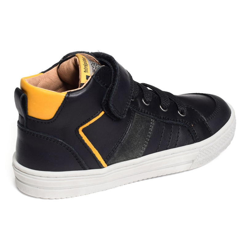 KAEL Noir Jaune, Baskets montantes Babybotte