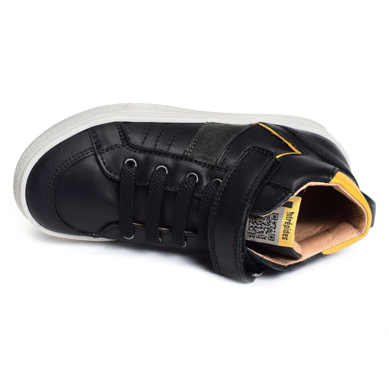 KAEL Noir Jaune, Baskets montantes Babybotte