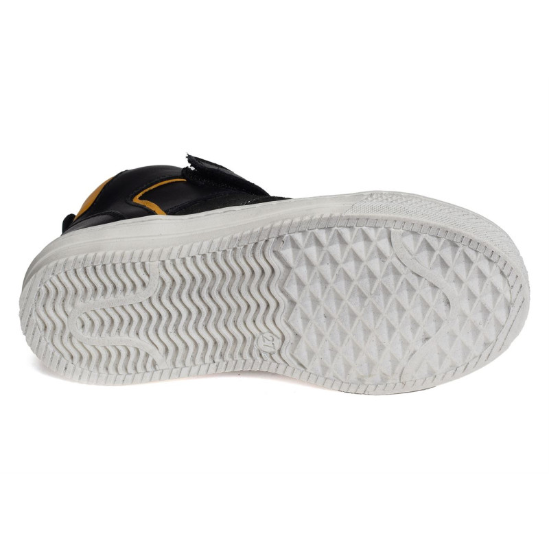 KAEL Noir Jaune, Baskets montantes Babybotte