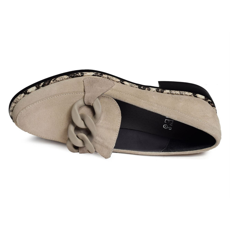 YEIDE Beige, Mocassins Folies