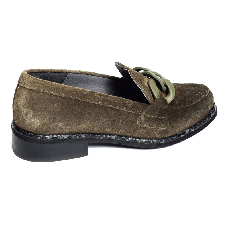 YEIDE Kaki, Mocassins Folies
