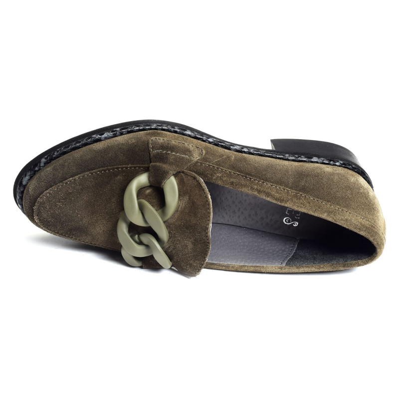 YEIDE Kaki, Mocassins Folies