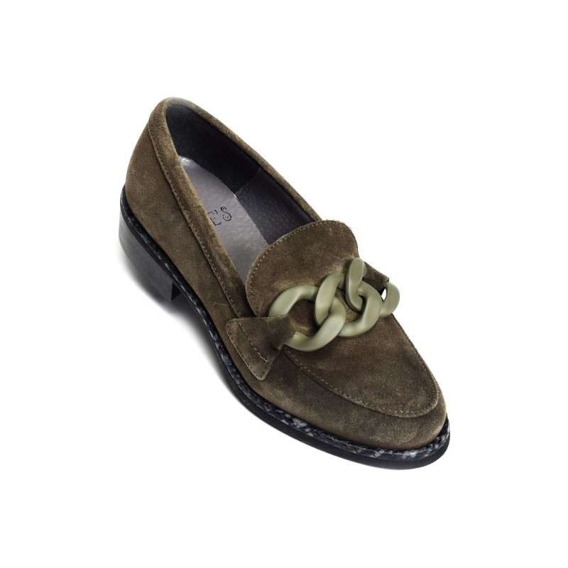 YEIDE Kaki, Mocassins Folies