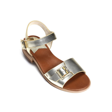 BUCIDI Or, Sandales plates Kickers