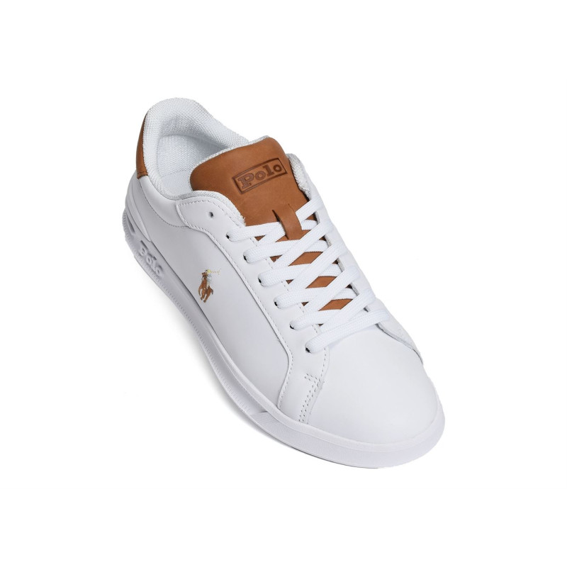 HERITAGE COURT Blanc Marron, Sneakers basses Polo Ralph Lauren