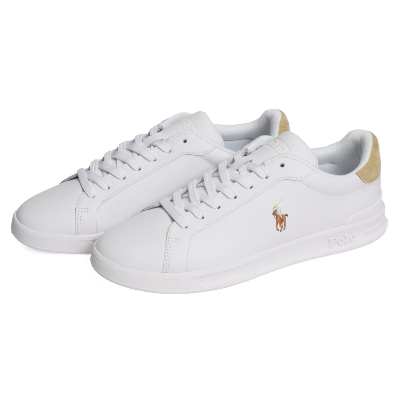 HERITAGE COURT Blanc Beige, Sneakers basses Polo Ralph Lauren