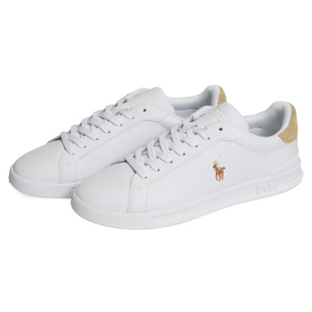 HERITAGE COURT Blanc Beige, Sneakers basses Polo Ralph Lauren