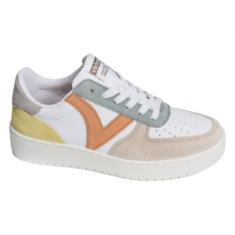 1258214 Blanc Beige, Sneakers basses Victoria