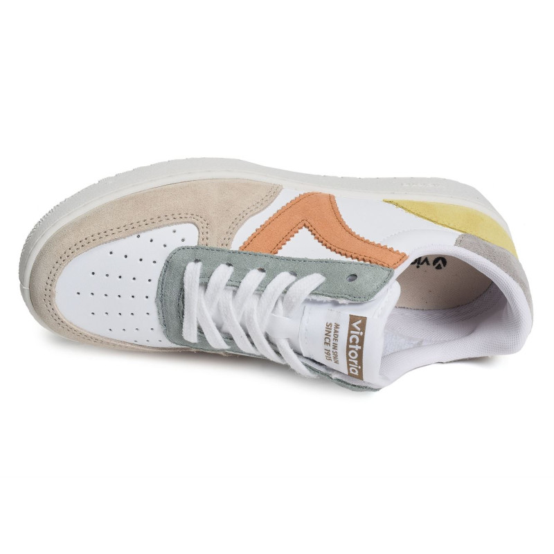 1258214 Blanc Beige, Sneakers basses Victoria