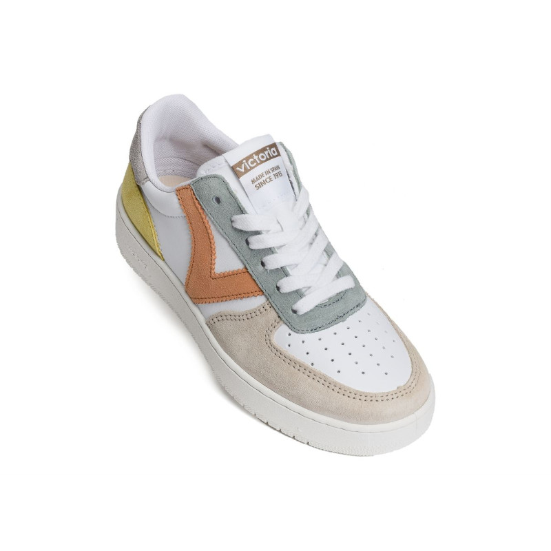 1258214 Blanc Beige, Sneakers basses Victoria
