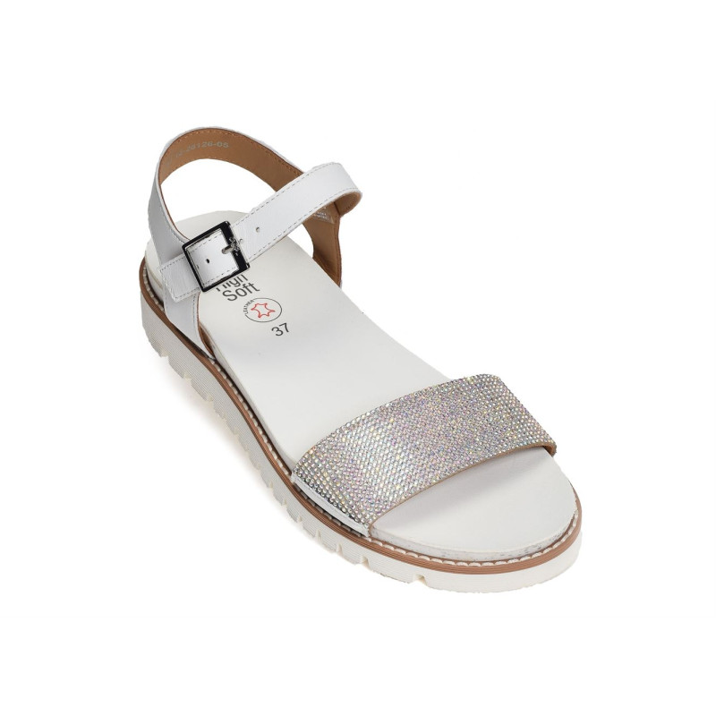 KENT SPORT Blanc, Sandales plates Ara