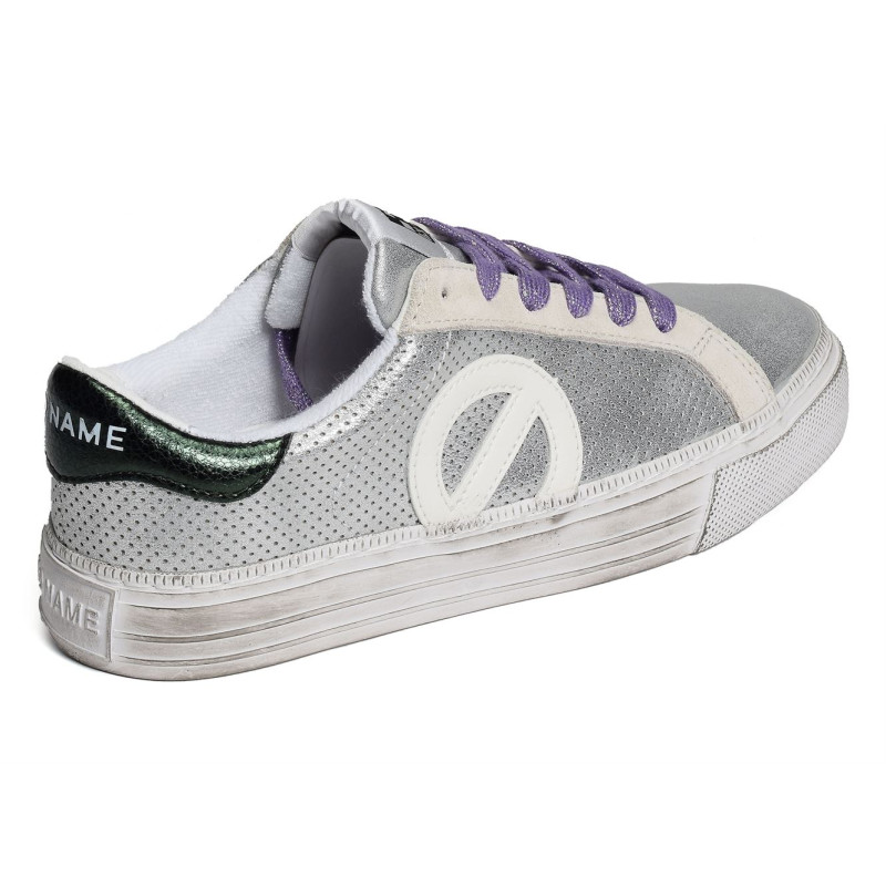 STRIKE SIDE Gris Argent, Sneakers basses No Name