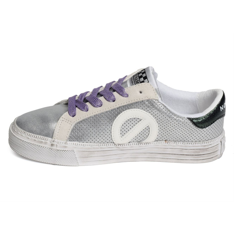STRIKE SIDE Gris Argent, Sneakers basses No Name