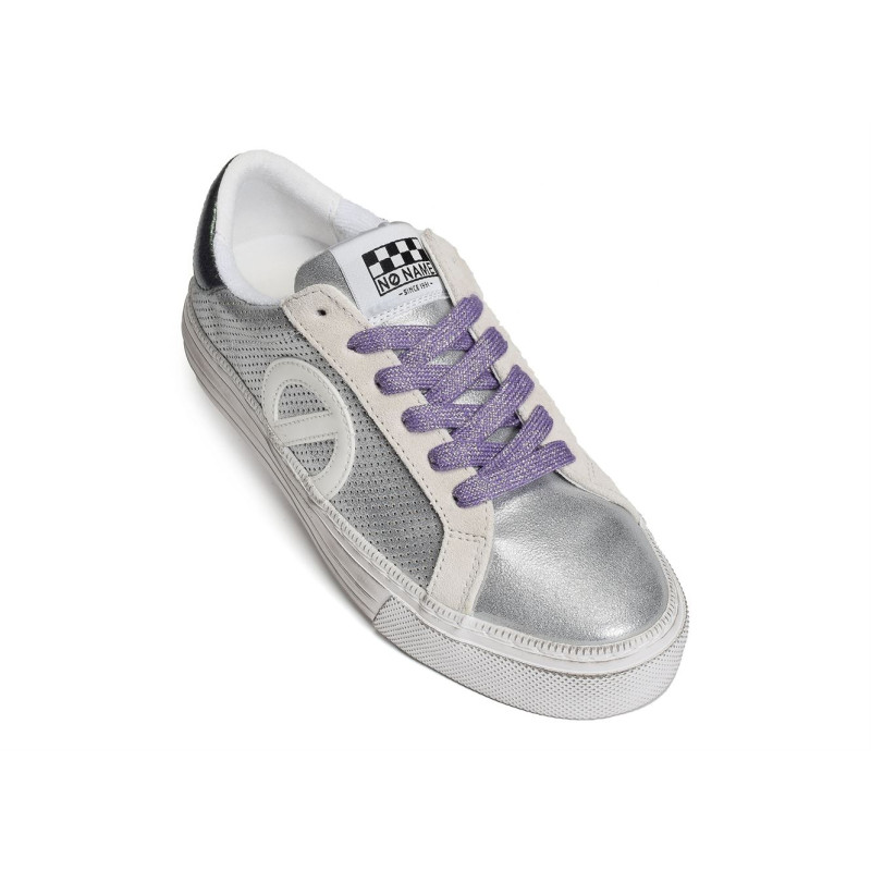 STRIKE SIDE Gris Argent, Sneakers basses No Name