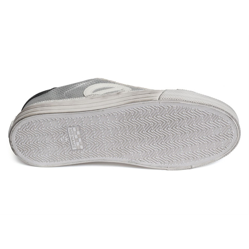 STRIKE SIDE Gris Argent, Sneakers basses No Name