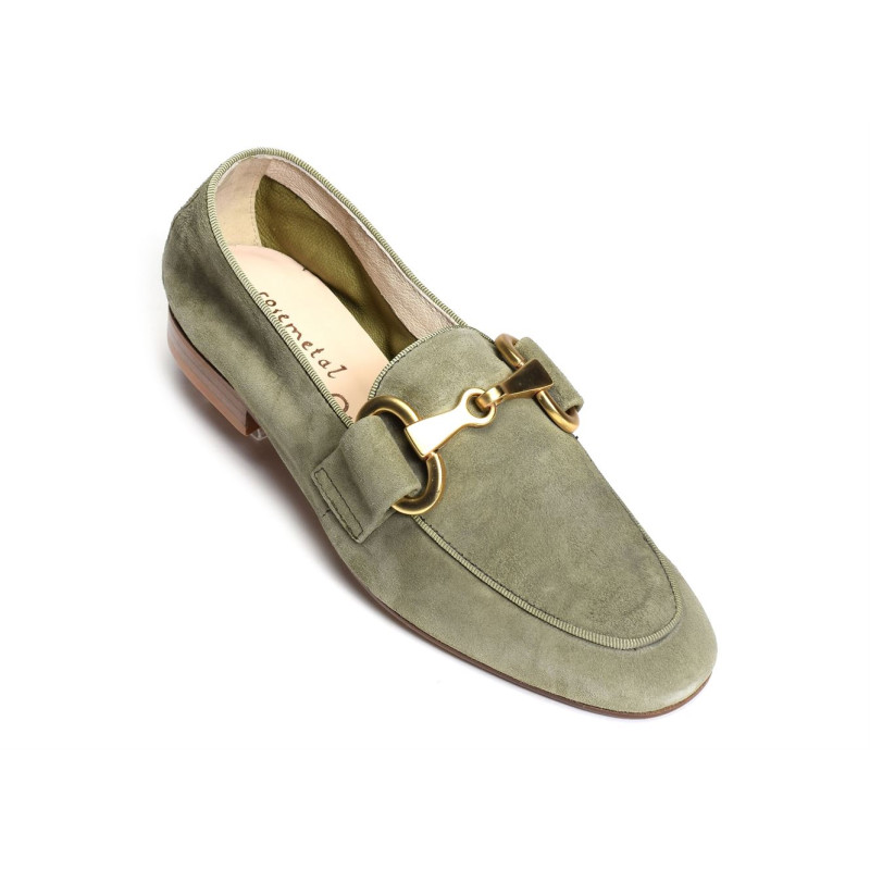 JACQUE Kaki, Mocassins Rosemetal