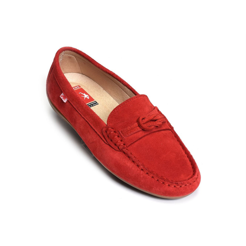 BRUNI F1429 Rouge, Mocassins Fluchos