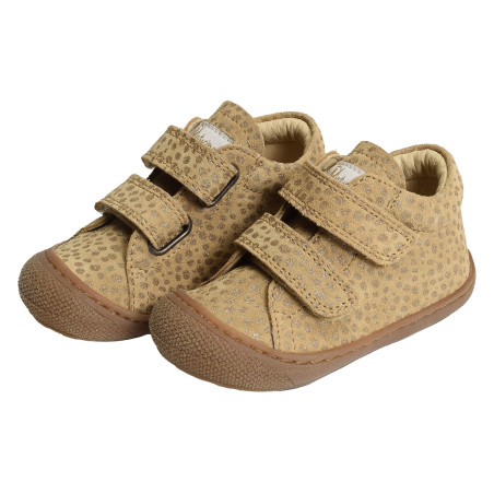 COCOON GIRL VELCRO VELOURS Sand, Chaussures à Scratch Naturino