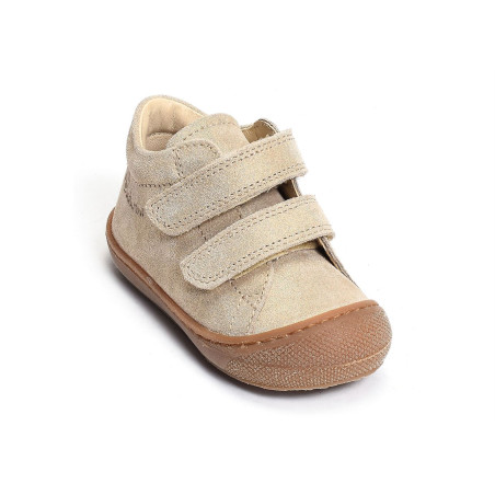 COCOON GIRL VELCRO VELOURS Or, Chaussures à Scratch Naturino