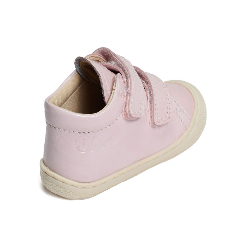 COCOON GIRL VELCRO FANTAISIE Verni Rose, Chaussures à Scratch Naturino
