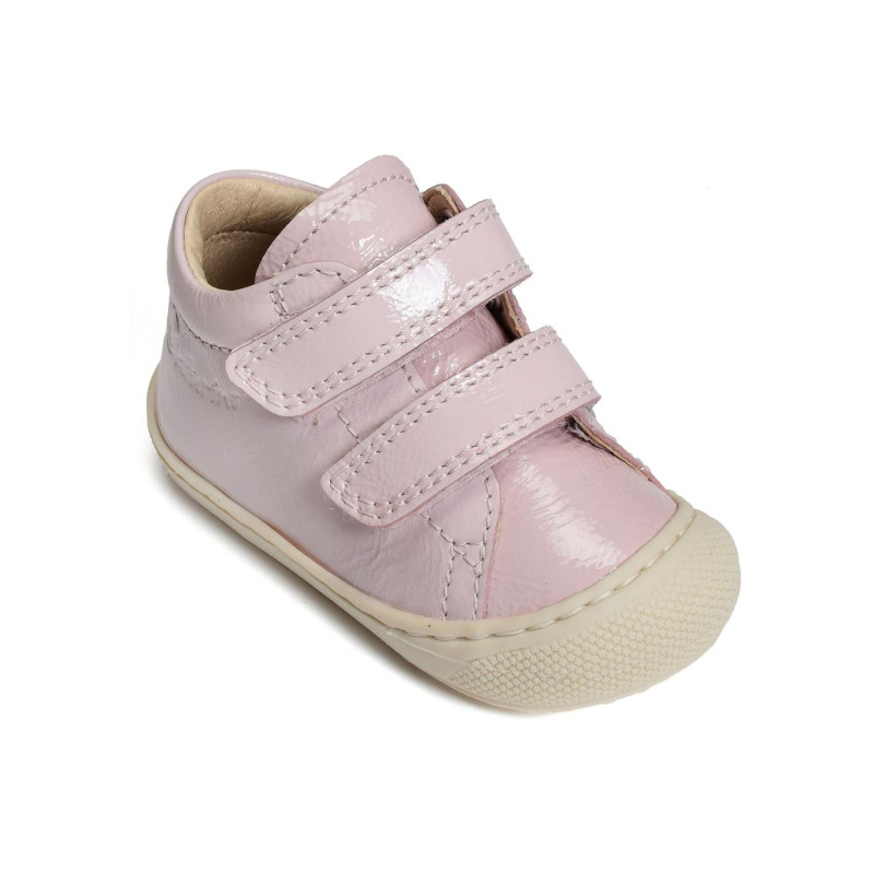COCOON GIRL VELCRO FANTAISIE Verni Rose, Chaussures à Scratch Naturino