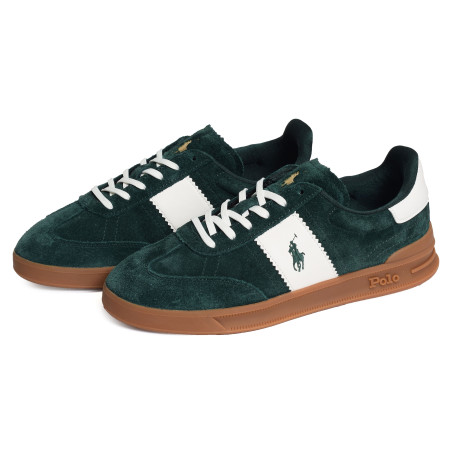HERITAGE AERA Vert Blanc, Sneakers basses Polo Ralph Lauren