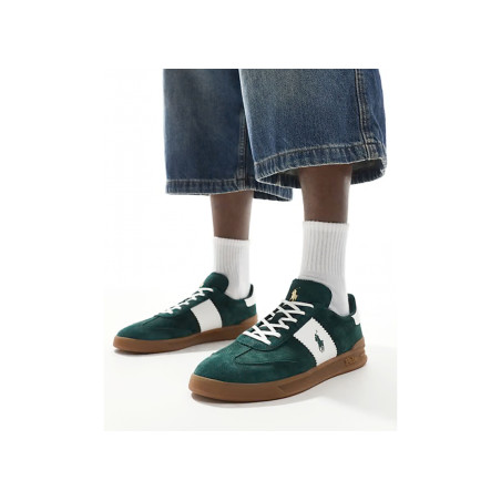 HERITAGE AERA Vert Blanc, Sneakers basses Polo Ralph Lauren