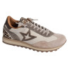 C1259 W Beige Léopard, Baskets running Cetti
