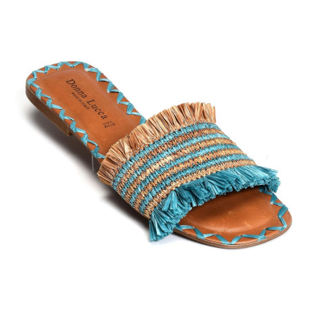 1322 Bleu, Mules Donna Lucca
