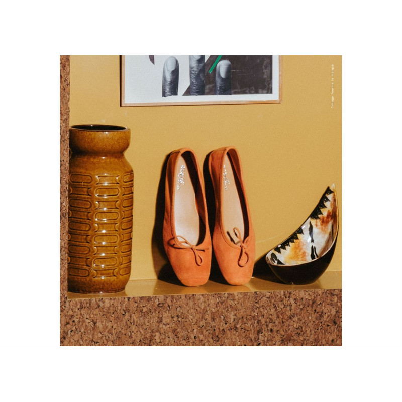 HARMONY Orange, Ballerines Reqins