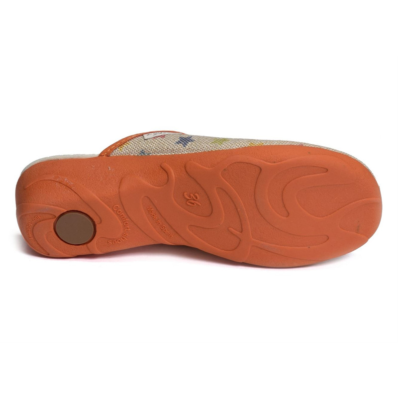 2063 Orange, Mules La maison de l espadrille