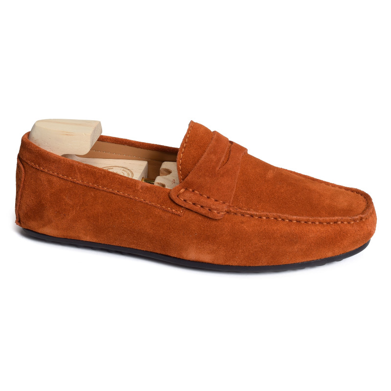PASCAL Orange, Mocassins Atelier Tropézien