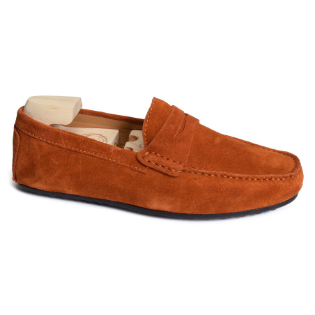 PASCAL Orange, Mocassins Atelier Tropézien