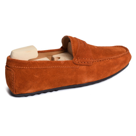 PASCAL Orange, Mocassins Atelier Tropézien