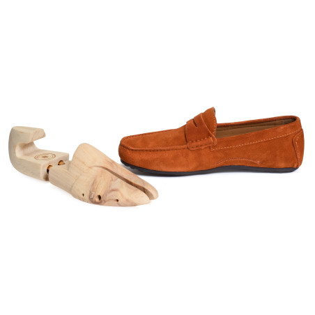PASCAL Orange, Mocassins Atelier Tropézien