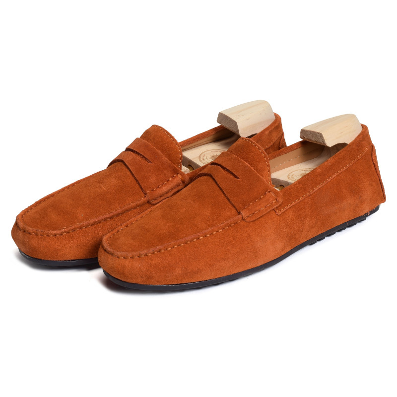 PASCAL Orange, Mocassins Atelier Tropézien