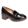 GOLDEN Verni Noir, Mocassins Mamzelle