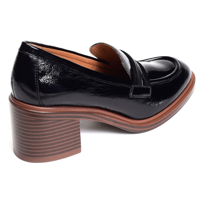 GOLDEN Verni Noir, Mocassins Mamzelle