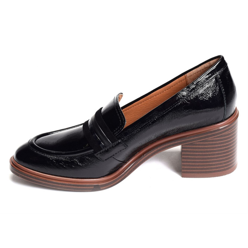 GOLDEN Verni Noir, Mocassins Mamzelle