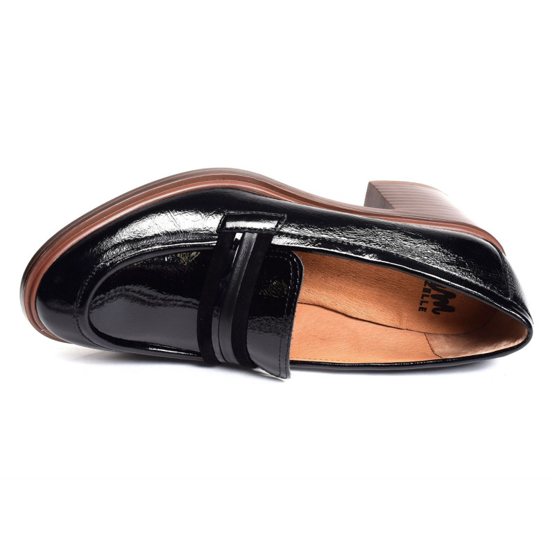 GOLDEN Verni Noir, Mocassins Mamzelle