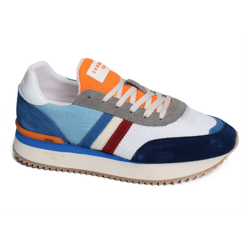 TORINO Blanc Bleu, Sneakers basses Serafini