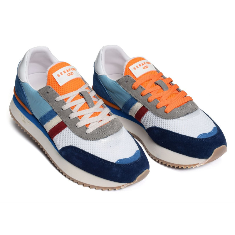 TORINO Blanc Bleu, Sneakers basses Serafini